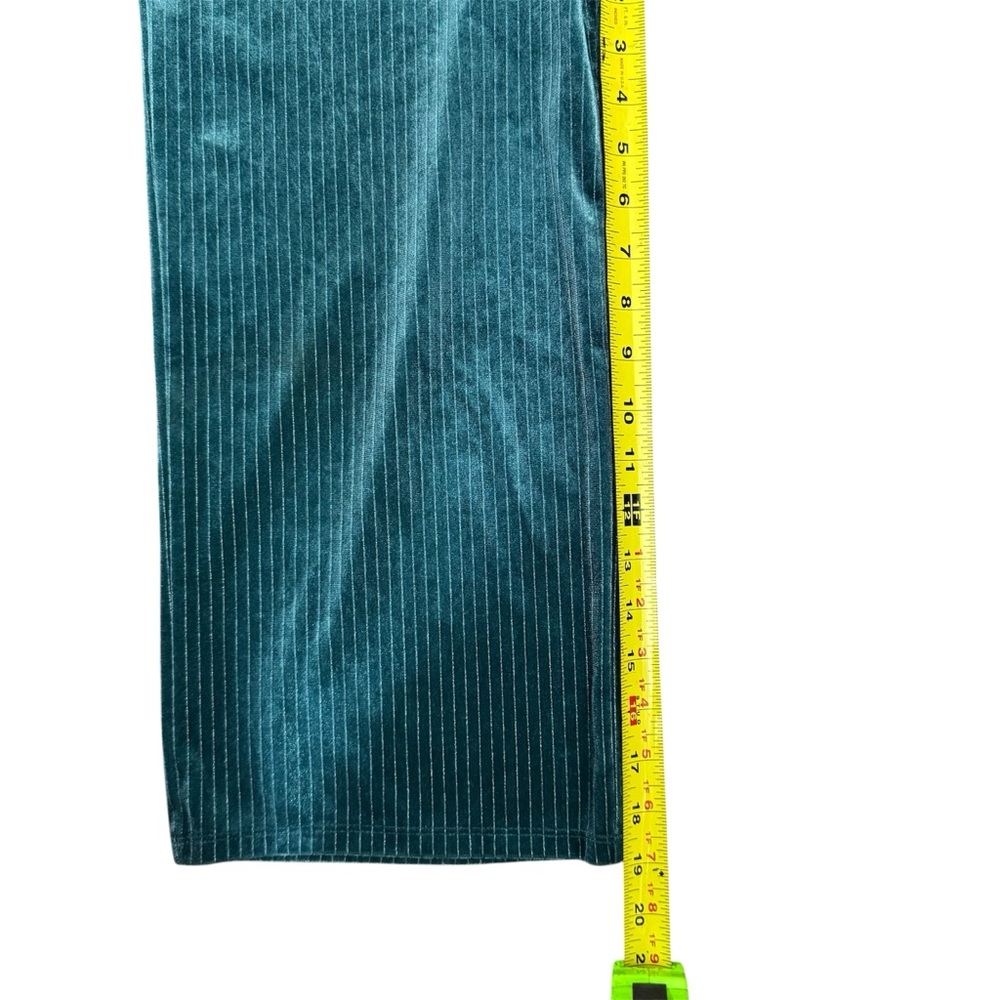 Cat & Jack Girls Dark Teal Velour Velvet Ruffle Jumpsuit Romper Sz Large - Picture 6 of 9